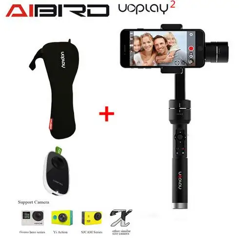 

AIbird Uoplay 2 3-Axis Handheld High-Gloss Steady Gimbal Stabilizer for Smartphone for GoPro & Action Camera PK Zhiyun Smooth C