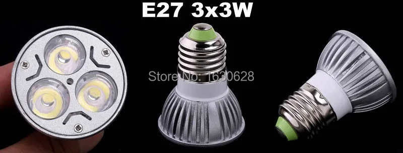 X400 высокой мощности cree led лампы затемнения E27 9 Вт 12 Вт 15 Вт 85-265 В LED прожектор Светодиодные лампы светильник освещения