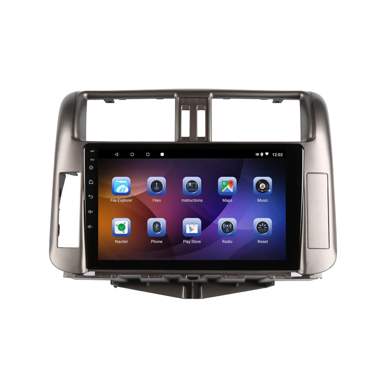 Discount 9" 4G RAM 2.5D IPS 8 Core Android 9.1 car multimedia player dvd For Toyota Prado 150 2010 2011 2012 13 radio navigation car GPS 15