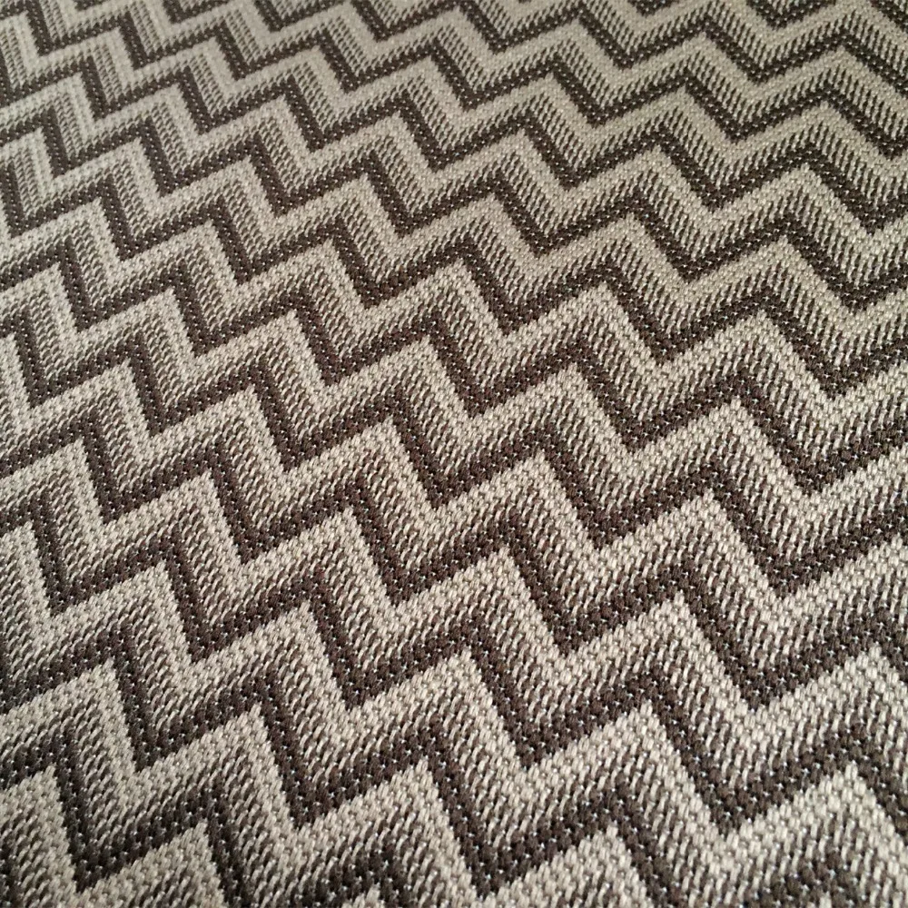 

Contemporary Zigzag Jacquard Woven Heavy Upholstery Sofa Armchair Bench Bedboard Interior Fabric Decorative Width 145cm