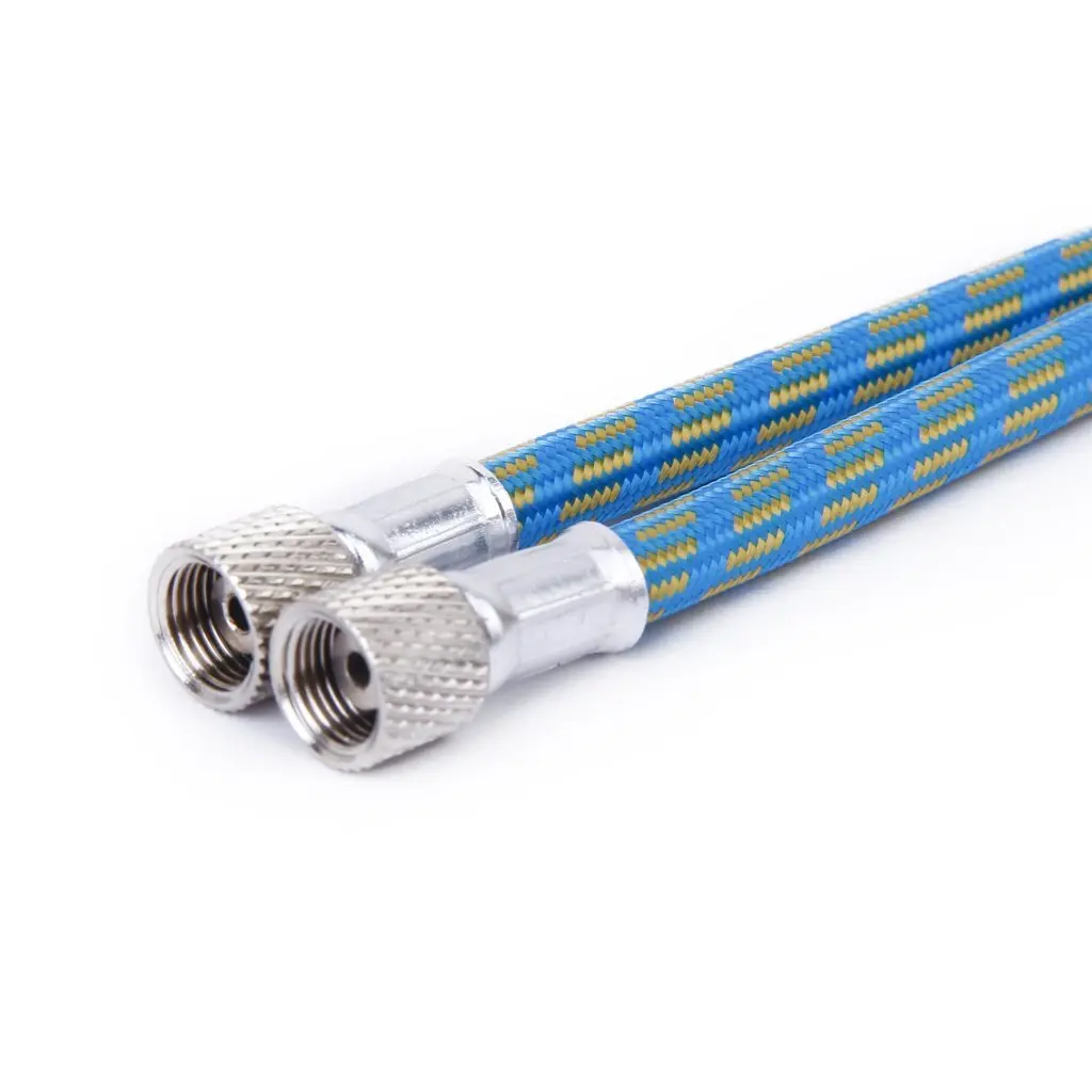 

1.8M Nylon Braided Airbrush Air Hose Blue Yellow