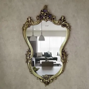 

57cmx96cm European Retro round Bathroom Mirror Toilet Mirror Wall Decorative Mirror Special