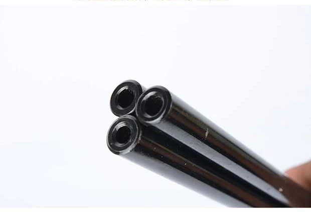 14mm O/D Seamless Steel Pipe Tool Part Explosion-proof Tool Part Material Seamless Tube for Home DIYprint black