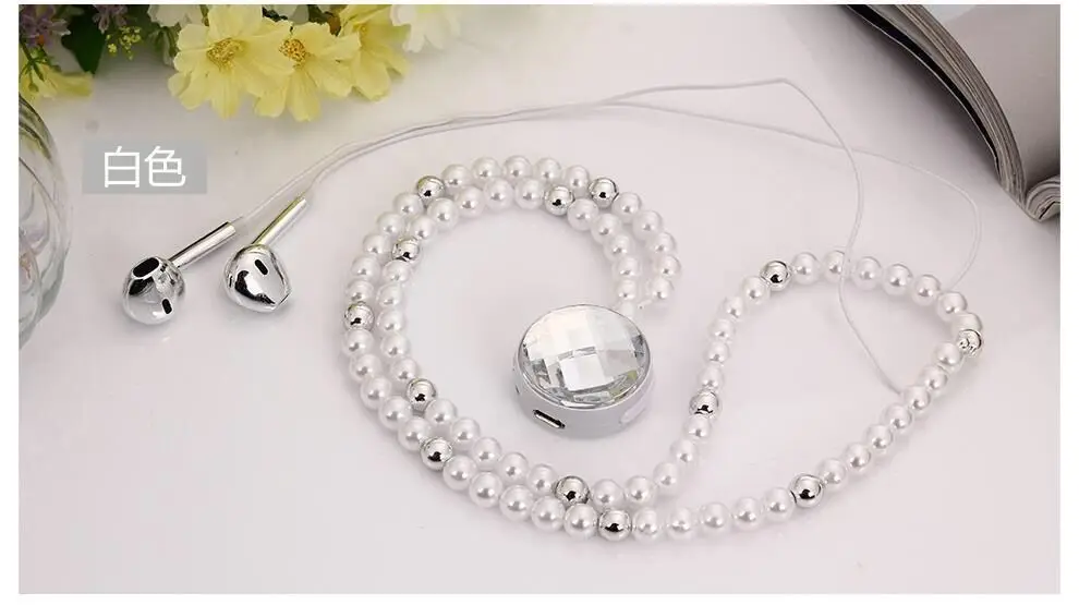 Алмазное сердце жемчужное ожерелье Bluetooth гарнитура для Xiaomi huawei iPhone samsung магнитные вкладыши в уши для наушников для девочек подарок для женщин