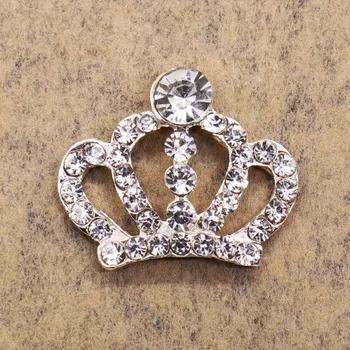 

5pcs/lot mini Wedding DIY decoration Chic Bling Crown Crystal Rhinestone Metal Ornaments girls favor dress hat decoration crown
