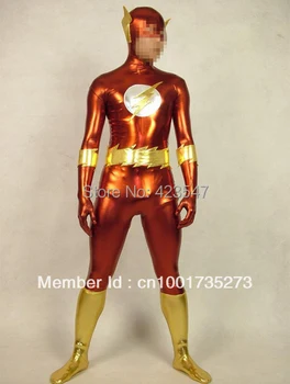 

Justice League DC Comics The Flash Red Metallic The Flash superhero costumes Halloween costume party