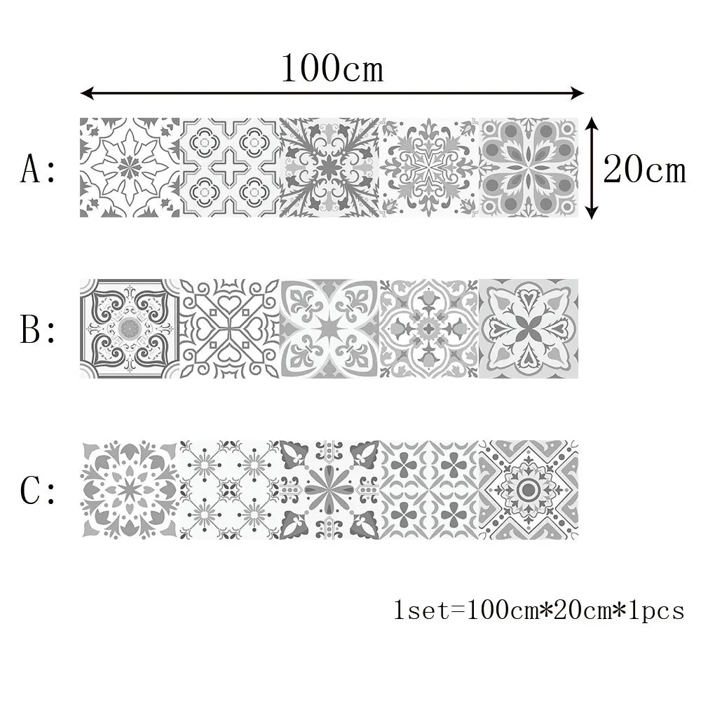 10/15/20 см 3D Ретро узор напольная плитка Стикеры ПВХ Ванная комната Кухня Водонепроницаемый стены Стикеры домашний декор ТВ диван стены искусства росписи