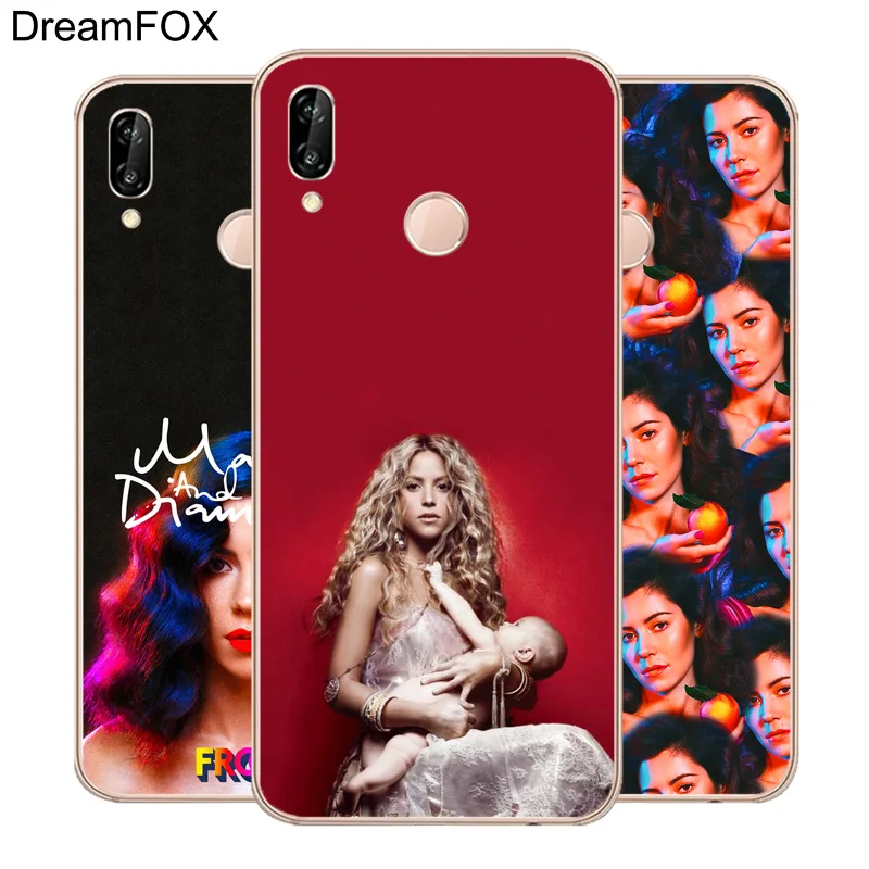 DREAMFOX N138 Марина и бриллиантами Shakira Мягкий ТПУ силиконовый чехол для Huawei Honor 6a 6C 7X9 10