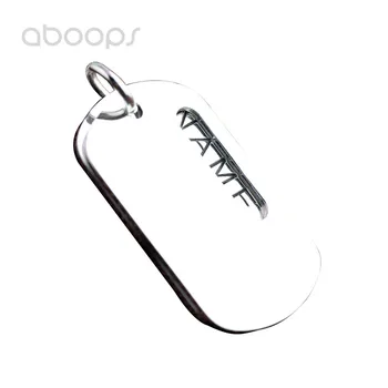 

Plain Solid 990 Sterling Silver Personalized Double Pendants for Men Women Free Shipping