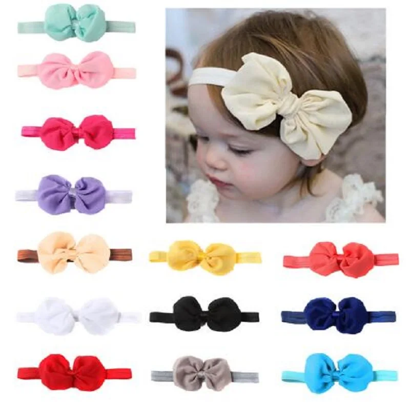 Baby Girl Headband Elastic Headwear Hair Band Bow Hairband Headpiece Accessories