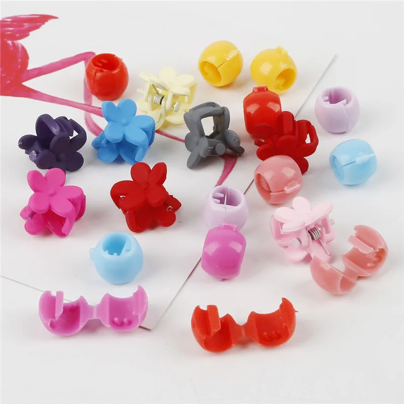 

High Quality 10pcs Children Cute Small Plum Blossom Hair Claws Kids Lovely Hair Clips Hairpins Fashion Girls Hair Accessories