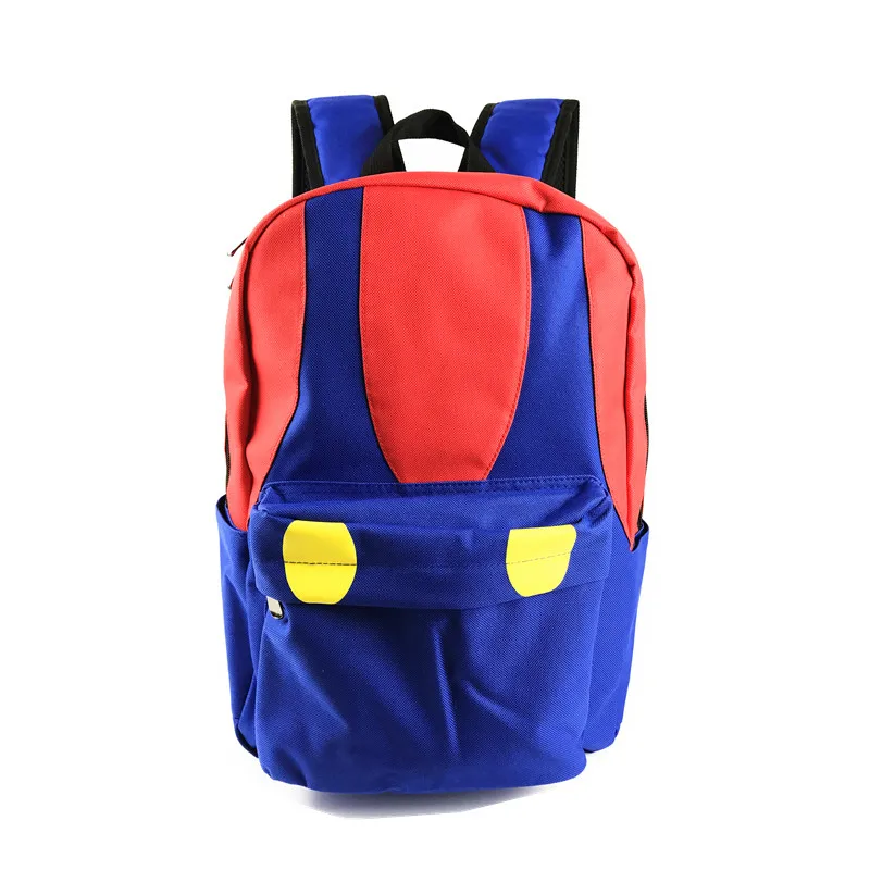 

Free Shipping Super Mario Backpack Super Mario Bros Color Mushroon Design School Bag for Mario Fans