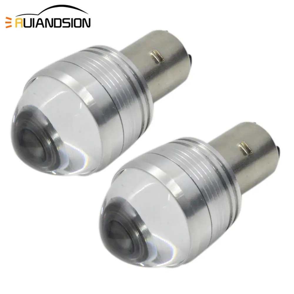 

10-80V BA20D Strobe flash white+red LED Motorcycle Headlight Bulb High/Low Beam 800LM Ampoule Led Moto Scooter Motorbike Light