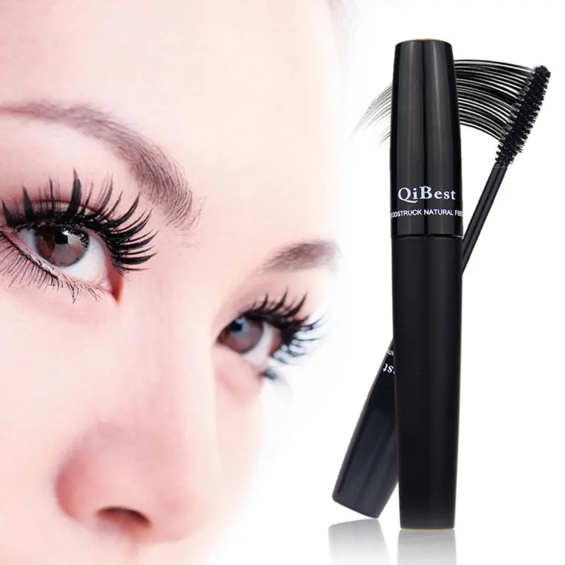

Natural 2pcs Makeup Eyelash Long Curling Fiber 3D Mascara Eye Lashes Extension Black Set New