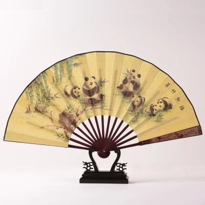 Складной вентилятор классический китайский стиль Ретро стиль аристократический роскошный мужской веер 10 дюймов Ткань Складной вентилятор летний подарок - Цвет: 1