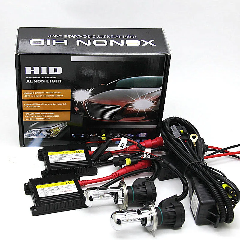 Xenon H4 DC 55W Slim Ballast kit HID Xenon Headlight H4 3 9004 9007 H13 high
