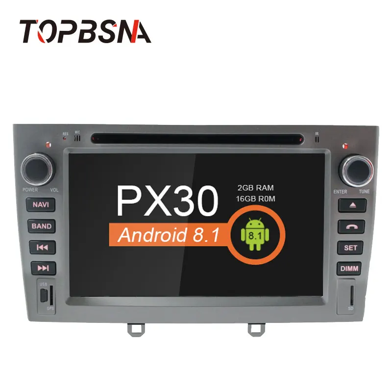 

TOPBSNA Car DVD player Android 8.1 autoradio multimedia player for PEUGEOT 308 408 308SW with gps navigation Stereo headunit RDS