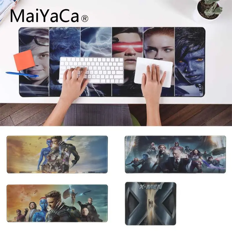 

MaiYaCa New Arrivals X Men Unique Desktop Pad Game Mousepad Extended Gaming mouse pad Large anime Mouse pad gamer desk pad