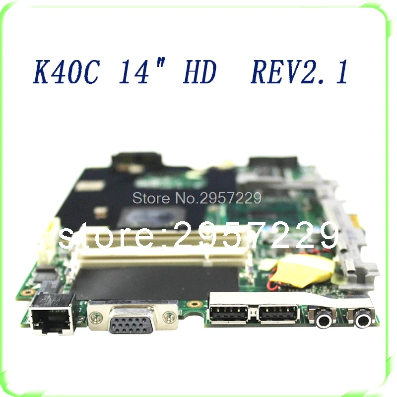 Для K40C K50C материнская плата для ноутбука 1" HD REV 2,1 USB2.0 DDR2 VRAM SiS 672+ 968 материнская плата протестирована хорошо и полностью Рабочая S-6