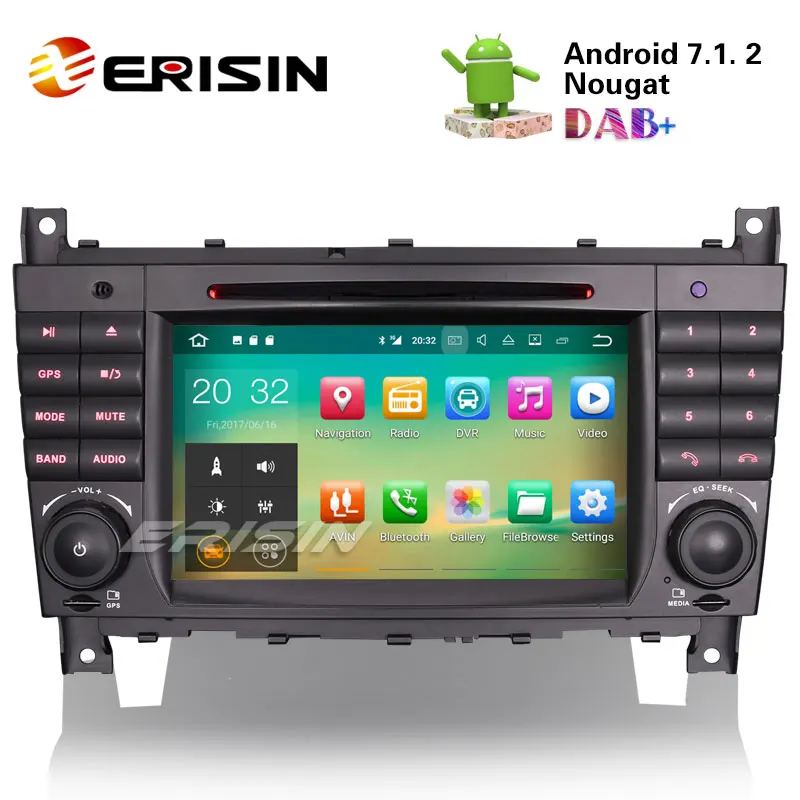 Eincar HD Android 7.1 nougat Octa-core Car Radio Double Din Stereo in Dash Multi-Touchscreen Quad-Core GPS Sat Nav Head Unit Support External Microphone Wifi 4G/3G Autoradio Bluetooth/RDS/SD/USB/OBD 