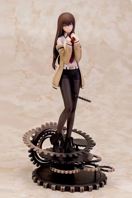 Аниме 28 см Steins Gate Makise Kurisu лабораторный член ПВХ фигурка Коллекционная модель