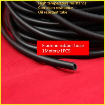 

1PCS FR001 Fluoro rubber flexible pipe size 2*4mm High temperature and corrosion resistance Oil resistant tube FKM Viton FPM