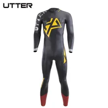 

UTTER Xprana Men's SCS Triathlon Surf Neoprene Wetsuit NANO Coating Fullsleeve Suit for Swimming Swimwear Cycling Running