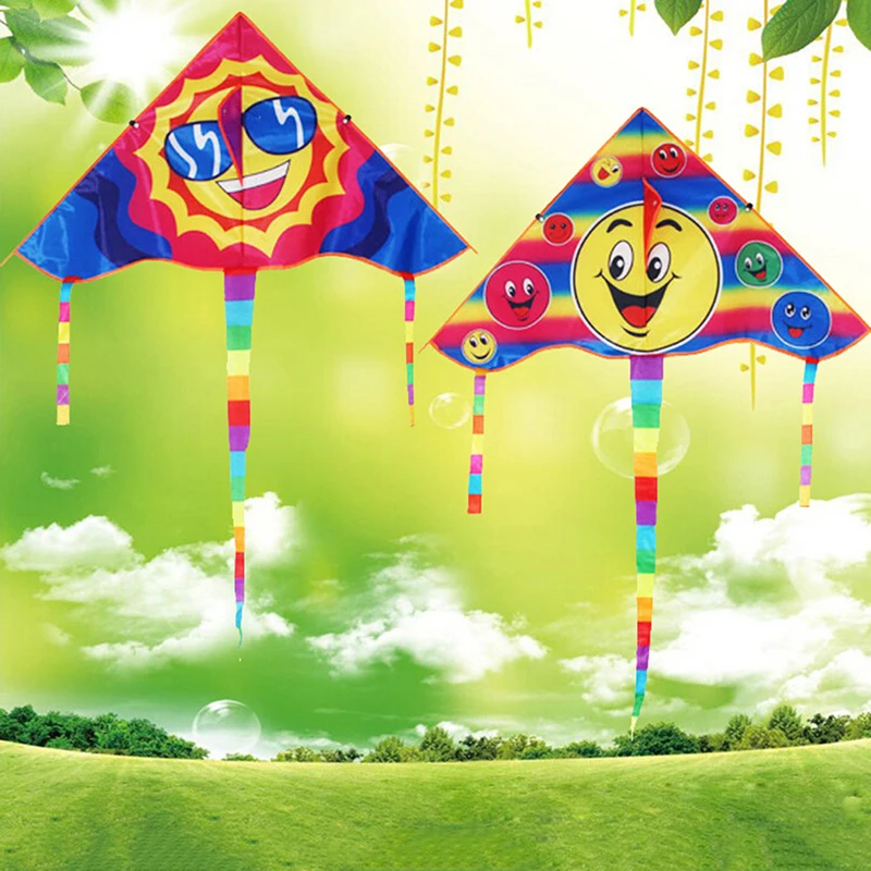 New Smile Angel Smiley Sports Beach Toy Design Smiling face kite Smile Stunt Kites Cometa Child Toys
