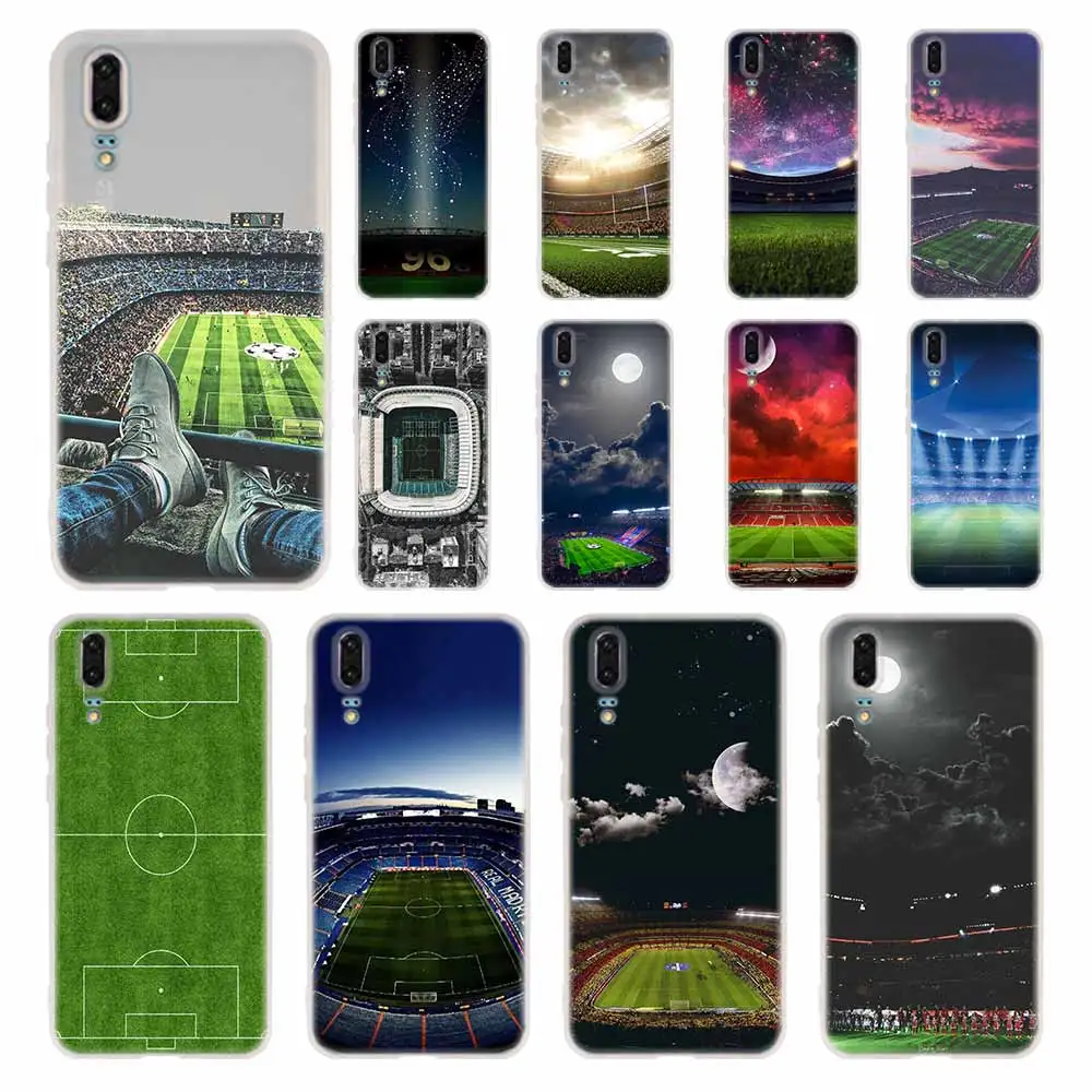 

MLLSE Case Silicone Soft TPU Cover For Huawei P30 P20 Pro P10 P9 P8 Plus Lite 2019 Cases Barcelona Home football stadium