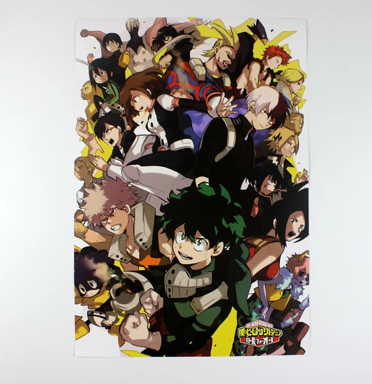 8 шт./компл. Boku no hero academia постеры My Hero Academia аниме фигурки тисненый рисунок