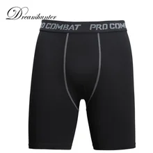 Летние шорты для бега мужские быстросохнущие эластичные укороченные компрессионные штаны спортивные брюки мужские обтягивающие баскетбольные шорты для фитнеса