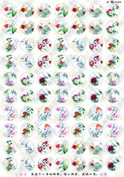 70 шт. кабошоном 10 мм Круглый Mix Товары для птиц цветок часы Корона изображения Стекло Кабошон Выводы xl5104