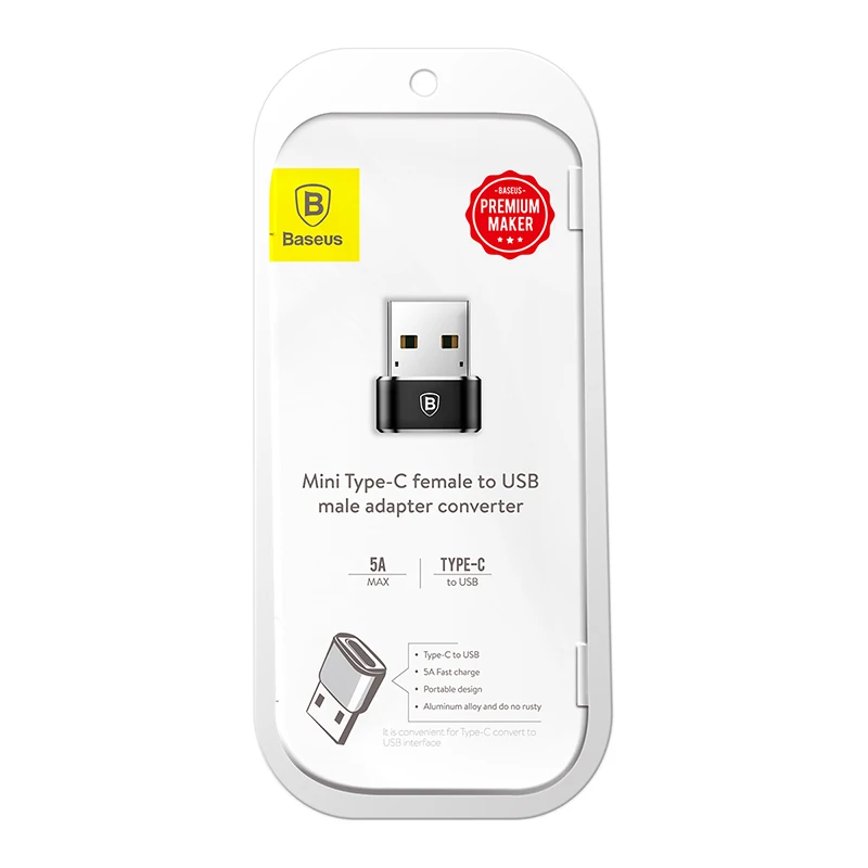 Baseus USB мужчина к usb type C Женский OTG адаптер конвертер тип c кабель для Nexus 5x6 p Oneplus 3 2