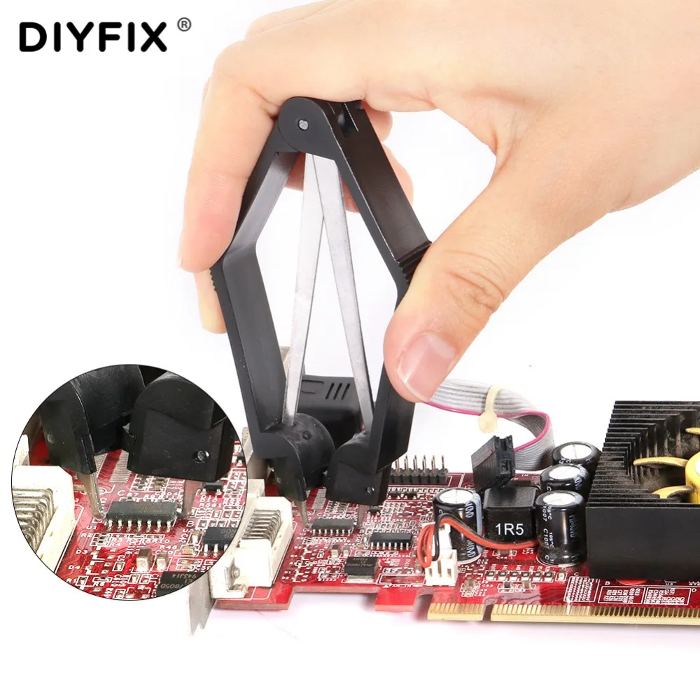 DIYFIX IC/cpu rom SMD чип PLCC защитные щипцы биос монтажная плата экстрактор машина для удаления ремонт зажим выбор ручной инструмент