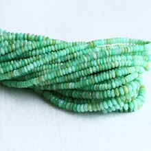 Натуральные травы зеленый Австралийский нефрит хризопраз Рондель свободные бусины 1" 05318