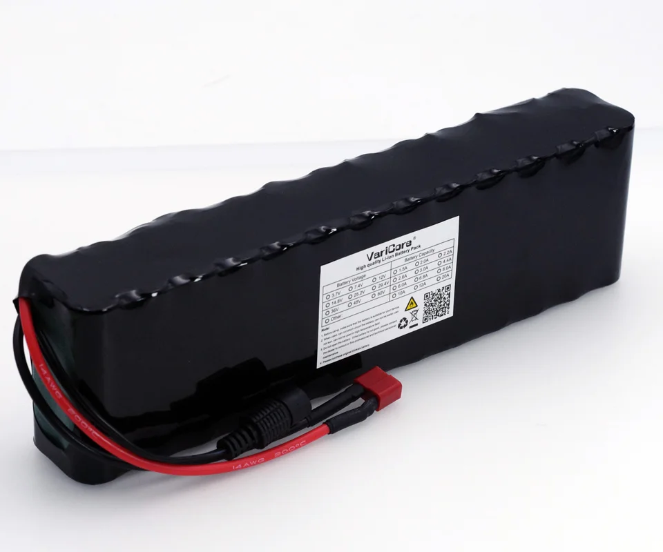 Buy VariCore 48V 5.2ah 13s2p high power 18650 electric car battery Motorrad DIY battery 48V BMS PCB protection +54.6V 2A charger