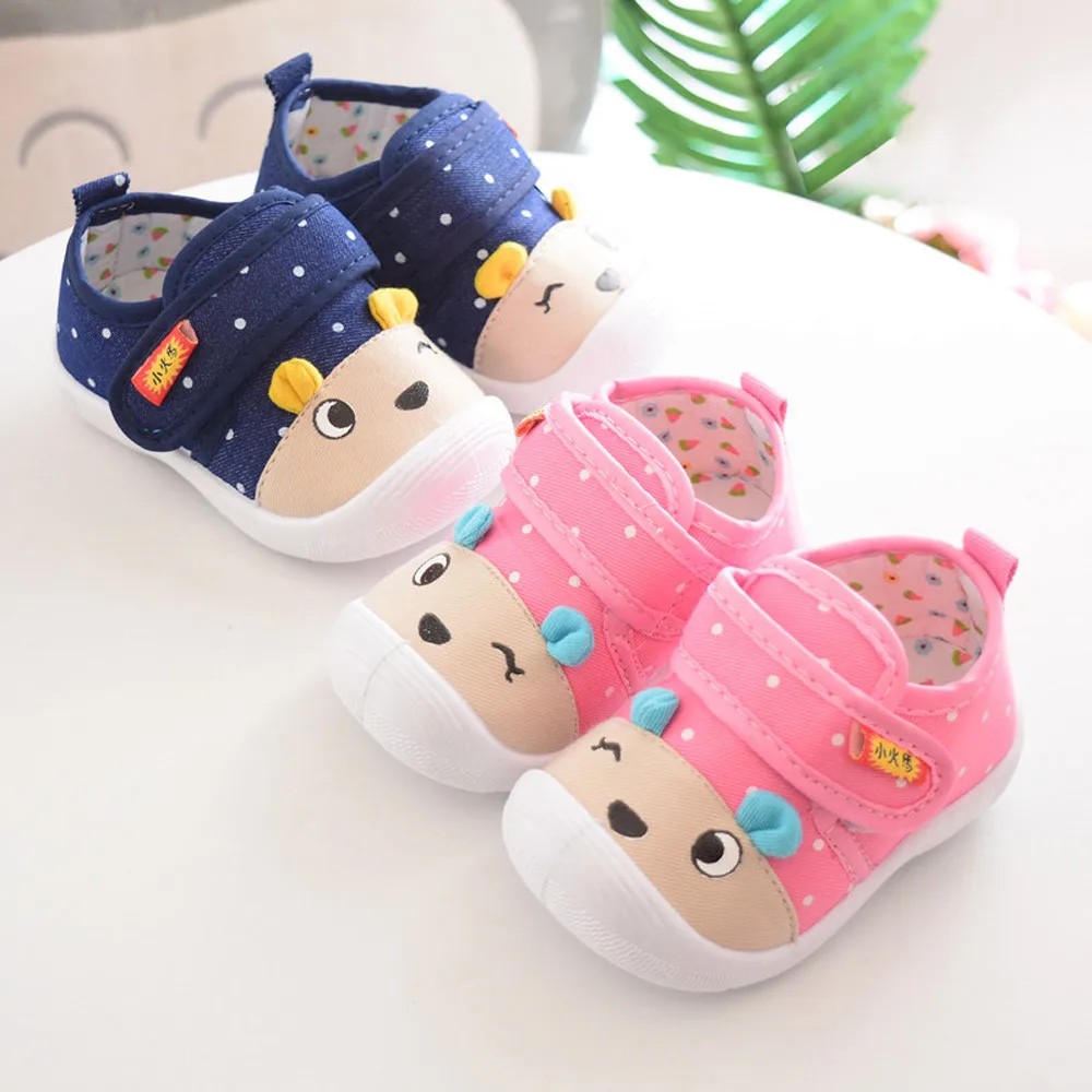 

Infant Kids Baby Boys Girls Cartoon Anti-slip Shoes Soft Sole Squeaky Sneakers Fashion Cute Baby Shoes New Hot Sale