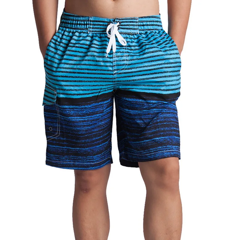 Хит, Мужская одежда для плавания, полосатые пляжные шорты, быстросохнущие Летние повседневные плавки, мужские спортивные шорты для бега, 4 цвета