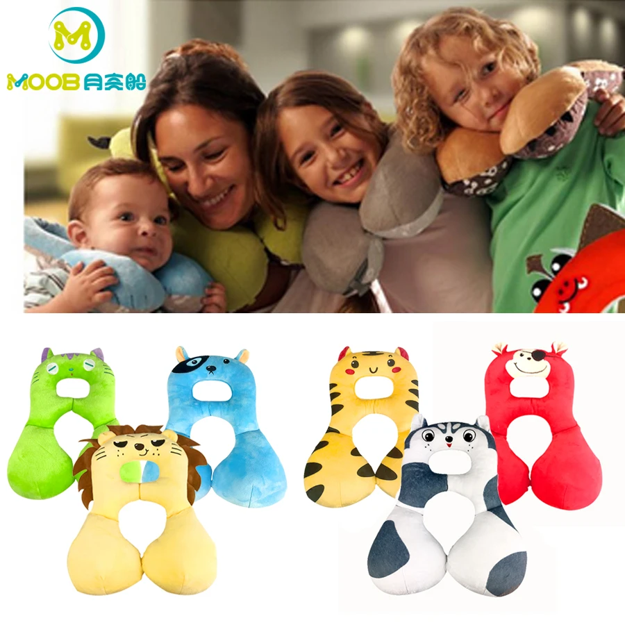 

Baby Head Pillow Newborn Cartoon Travel Sleeping U Pillow Child Car Safety Seat Head Support Cushion Baby Neck Pillow MOOB