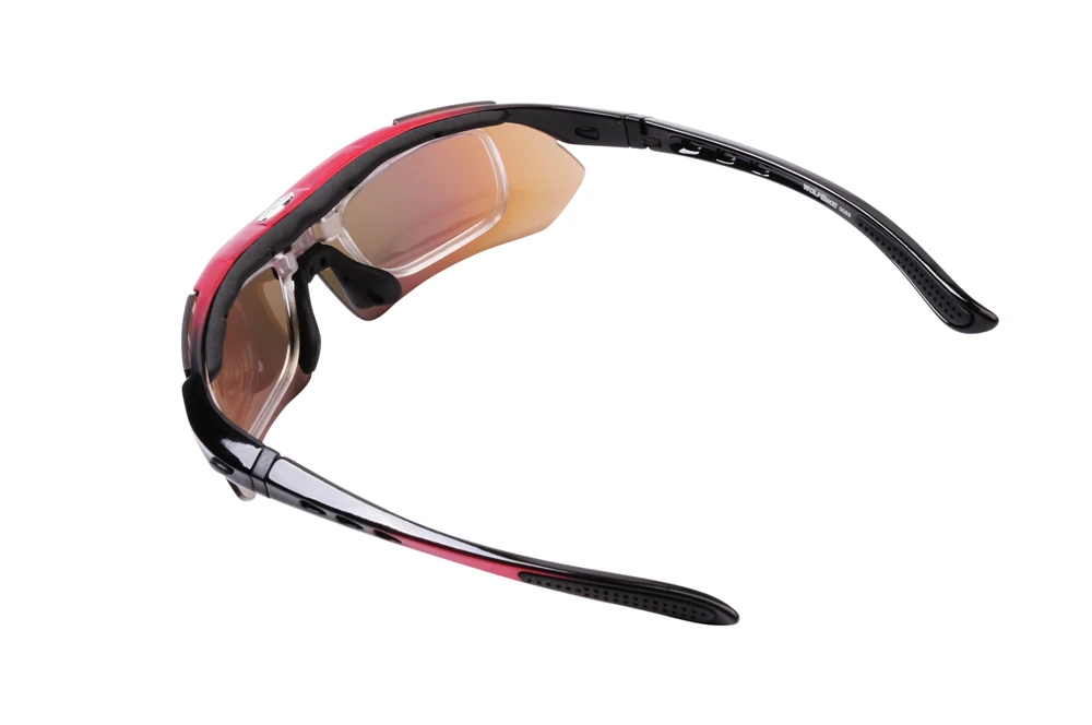 WOLFBIKE поляризованные очки с 5 линзами для велоспорта, солнцезащитные очки, мужские спортивные очки для велосипеда, солнцезащитные очки для езды на велосипеде, лыжах, очки красного цвета