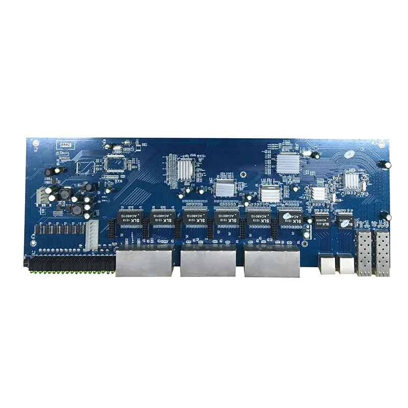 Контакт питания PO IEEE802.3af/at активный poe коммутатор 24 порта 1U 19 дюймов сетевой