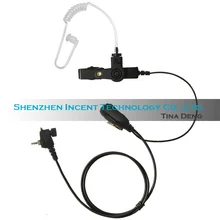 VOIONAIR 5 шт./лот воздушной трубки гарнитура, функция PTT микрофон для Motorola MTH650 MTH800 MTH850 MTP850 радио