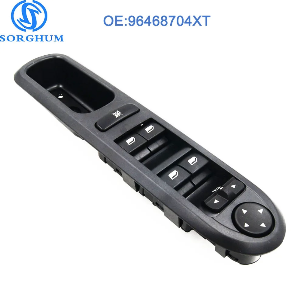 

front right 96468704XT Car styling Electric Window power Switch Control Panel 6554.ER for Peugeot 407 SW 2004-2010 6554ER