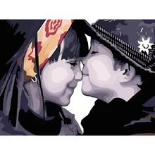 Краска ручной работы для Brother and Sister высокого качества на холсте Красивая краска ing по номерам Сюрприз подарок большое удовлетворение