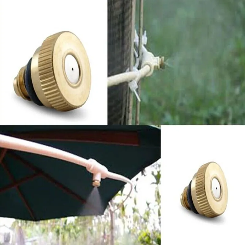 

E144 Threaded Brass Fog Mist Nozzle Misting Fogging Spray Sprinkler Head 0.4mm