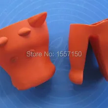 2 шт./компл., корова силикагель Форма для торта силикагель перчатки теплоизоляционные перчатки 12*10*8,5 см