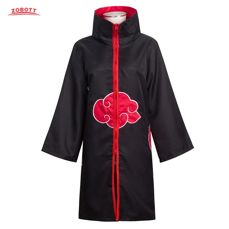Naruto Cosplay Costume Cloak Akatsuki Uchiha Sasuke Costumes Forehead Headband Accessories Set | Тематическая одежда и