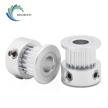 

KINGROON 20 Tooth Bore 6.35mm Aluminium Timing Pulley For Width 6mm Belt 2GT Synchronous Pulley 20 Teeth 3D Printer Parts Pulley