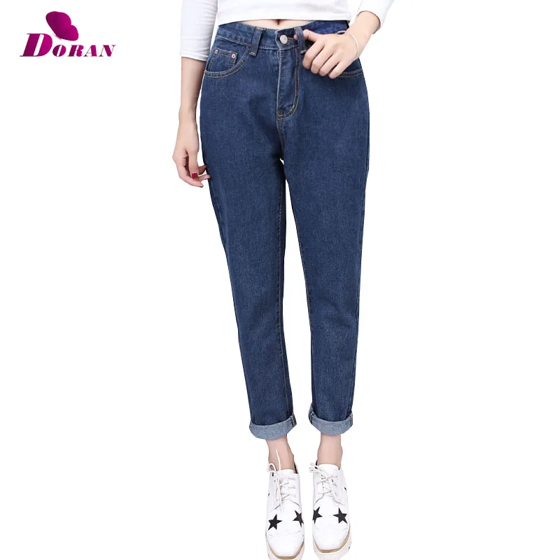 Женские джинсы с высокой талией, классические джинсы, 4 сезона, винтажные джинсы-шаровары высокого качества, ковбойские брюки, джинсовые