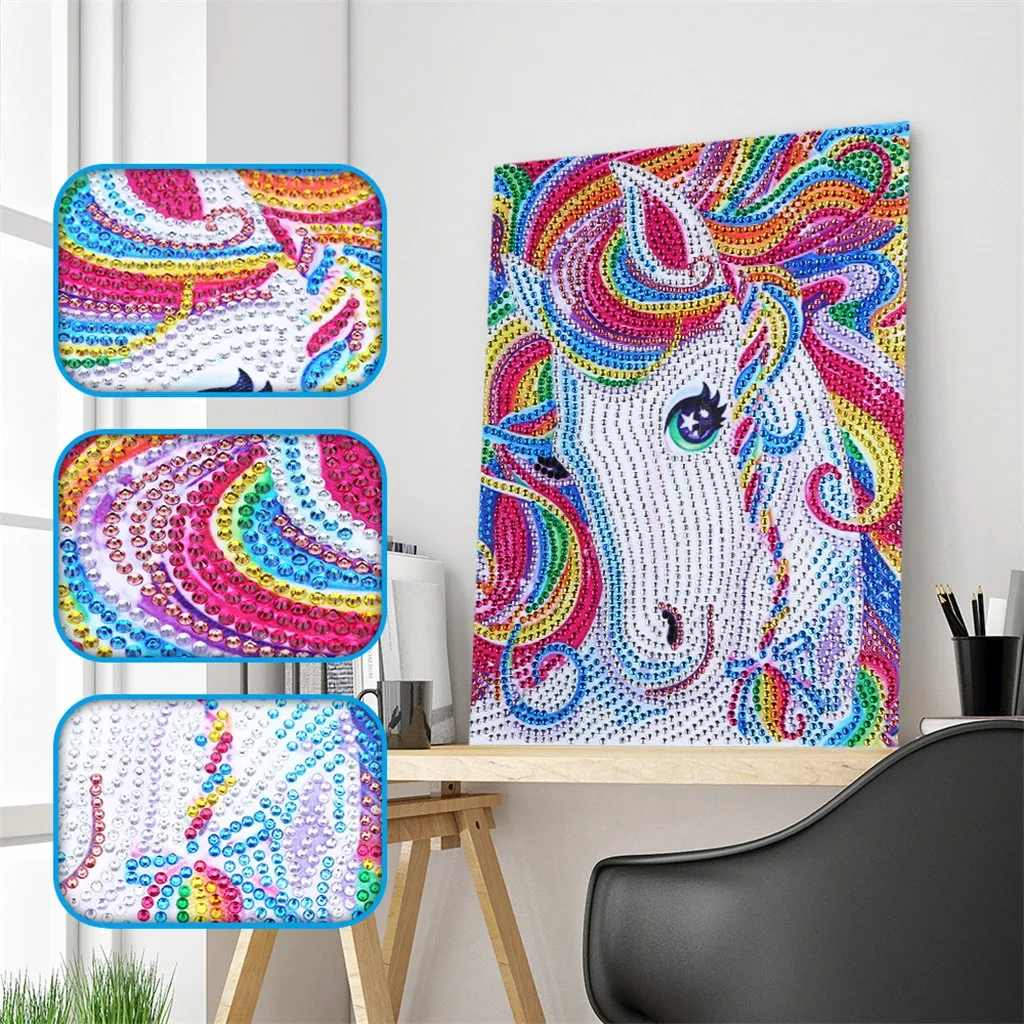 

Full Drill Special Shaped Diamond Painting DIY animal pattern 5D Drill Cross Stitch Kits Crystal Rhinestone Of Picture Serial